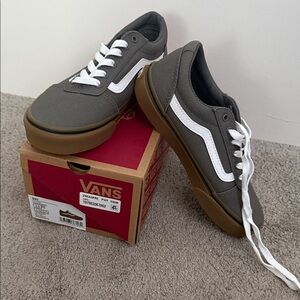 Vans Charcoal and White Sneakers